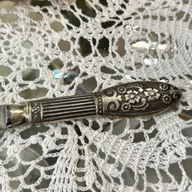 Столовые ножи "Ромашка" Режевский МЗ. Мнц с серебрением, нерж сталь. Цена за 6шт. Картинка 4